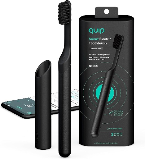 quip Smart Rechargeable Sonic Electric Toothbrush with Metal Travel Case