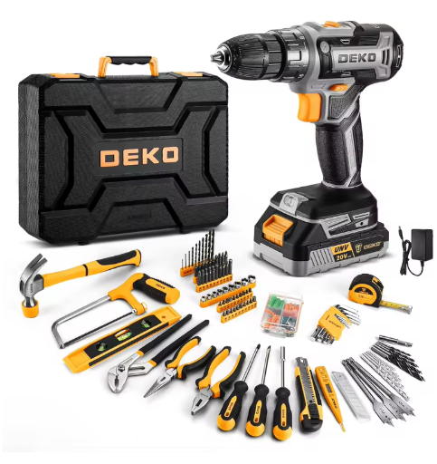 DEKO Cordless Drill Tool Kit Set