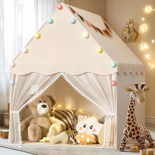 EagleStone Kids Play Tent with Star Light and Padded Mat