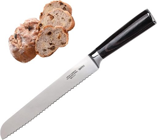 Stainless Steel Serrated Bread Knife 