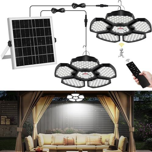 T-SUN Solar Lights w/ Motion Sensor Remote & 5 Modes 