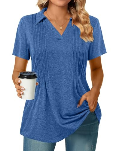 Zeagoo Women's Short Sleeve Polo T-Shirts