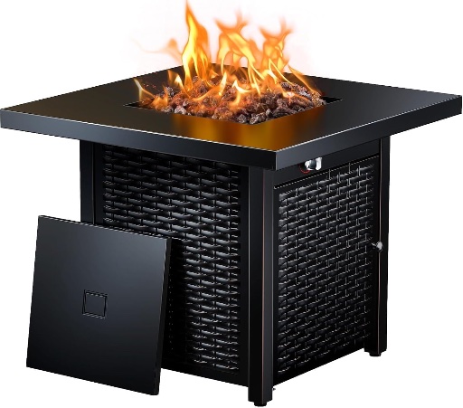 Ciays 28 Inch Outdoor Gas Fire Pit