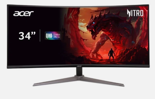 Acer ED342CK 34" Curved LCD Gaming Monitor 180Hz 3440x1440 Certified Refurbished