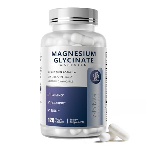 Magnesium Glycinate Capsules with L-Theanine, Chamomile & GABA