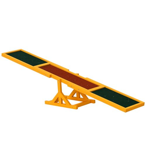 PawHut Wooden Dog Agility Seesaw