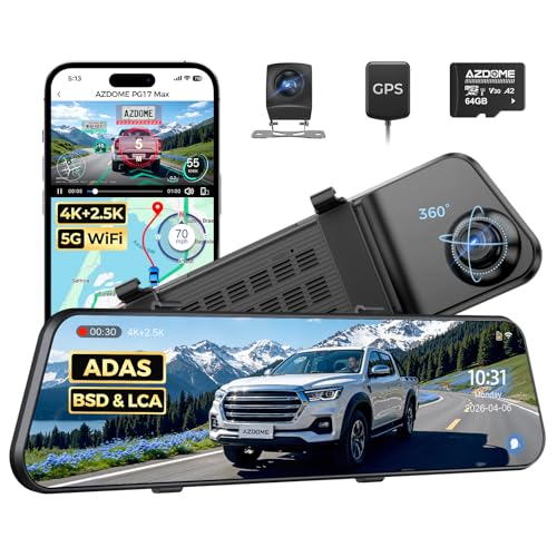 AZDOME PG17 Max 4K+2.5K Mirror Dash Cam with Night Vision Deal