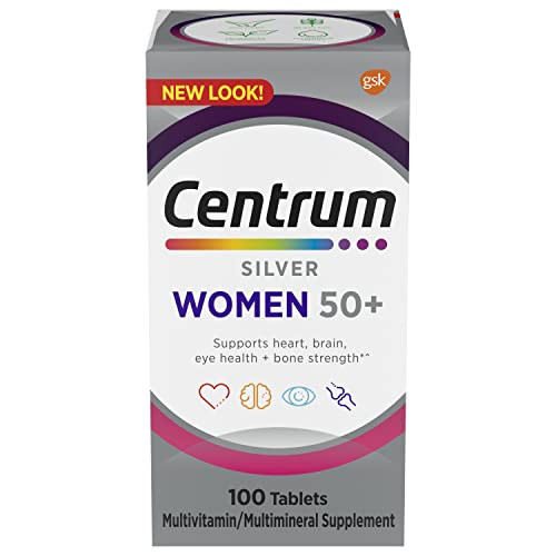 Centrum Silver Women 50+ Multivitamin Tablets, 100 Count