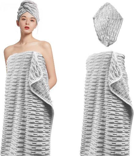 Adjustable Microfiber Bath Towel