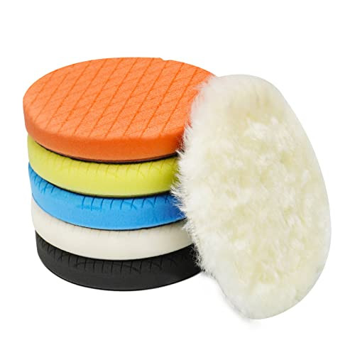 6 Pack Autolock 5" Buffing Polishing Pads