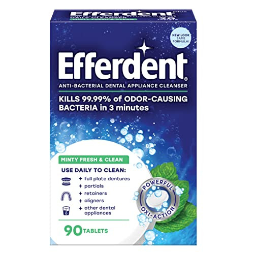 Efferdent Anti-Bacterial Dental Appliance Cleaning Tablets, 90 Count
