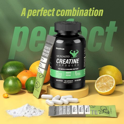Creatine Capsules & Electrolytes Powder