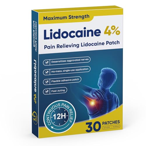 Teemofe Lidocaine Pain Relief Patch 30 Count