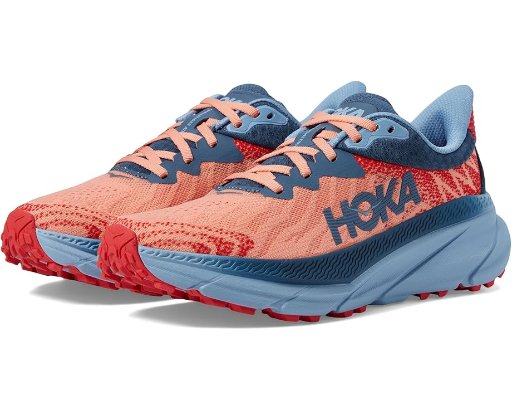 Hoka Women's Challenger 7 Shoe Papaya/Real Teal