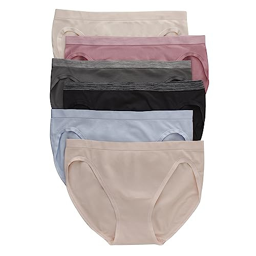Hanes Women's Comfort Flex Fit Seamless Underwear 6-Pack