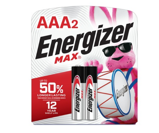 Energizer MAX AAA Alkaline Batteries (2-Count)