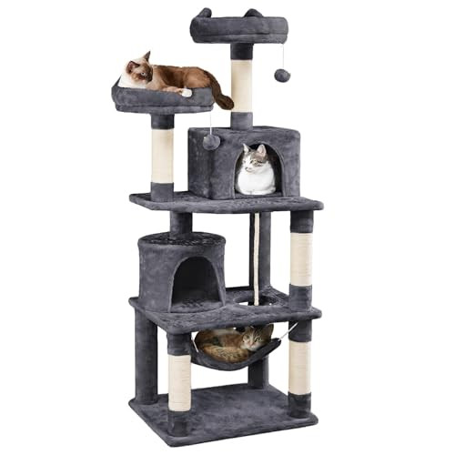 Yaheetech Cat Tree Tower with Platform & Hammock