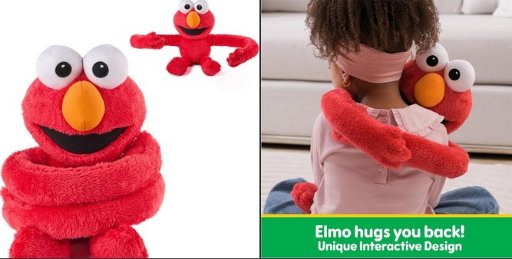 GUND Sesame Street Official Elmo Hug-a-Moves Plush