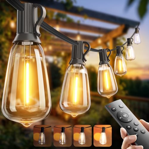 Addlon 100FT LED Outdoor String Lights with Remote Deal