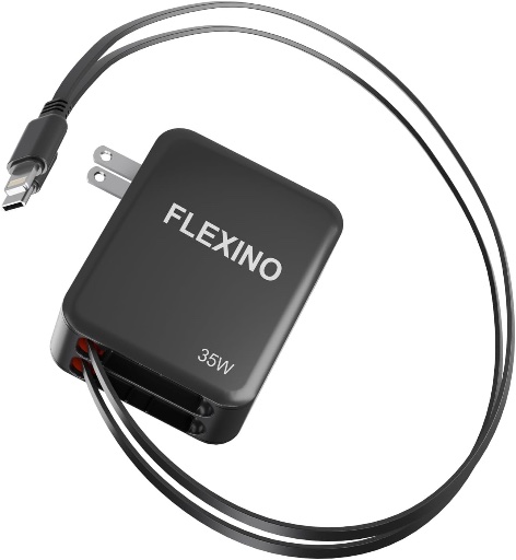 3-Port USB Retractable Wall Charger 