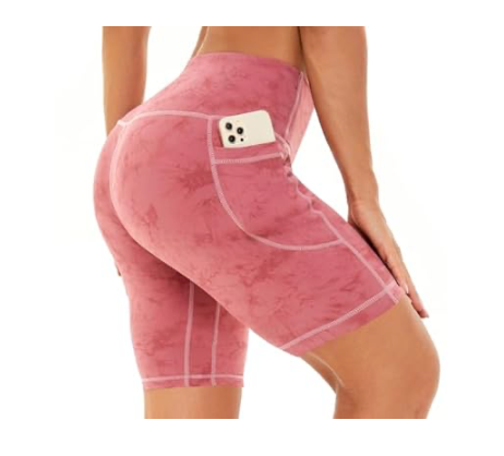 Womens Biker Shorts with Pockets