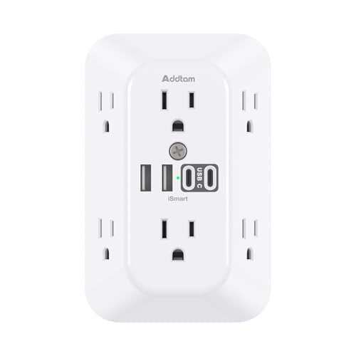 Addtam Surge Protector Outlet Extender
