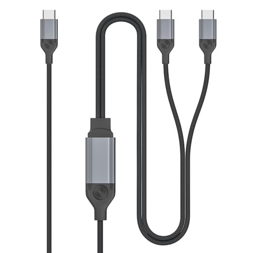2-in-1 USB C to USB C Fast Charging Cable