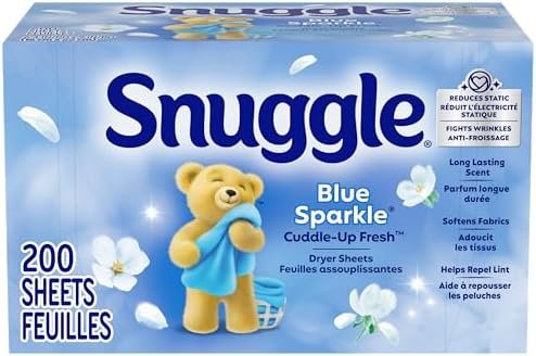 200-Count Snuggle Fabric Softener Dryer Sheets