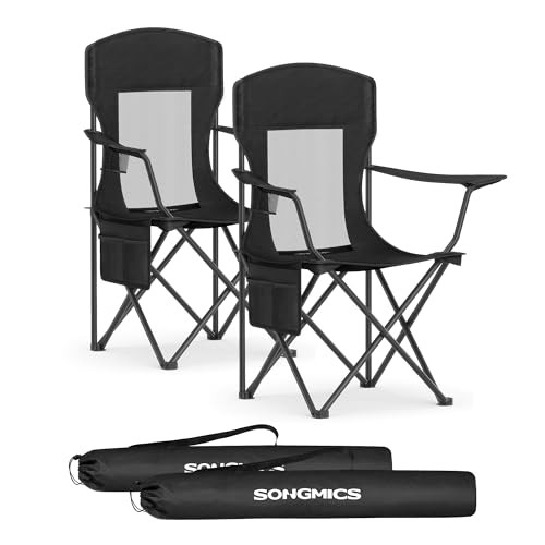 SONGMICS Breathable Camping Chairs Set of 2