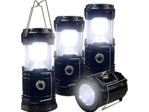 4-Pack Hakol Collapsible Portable Rechargeable LED Lanterns