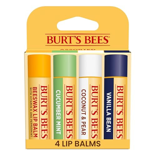 Burt's Bees Beeswax Lip Balm 4-Count