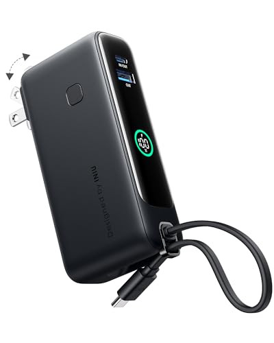 INIU 3-in-1 Power Bank with Built-in USB-C Cable