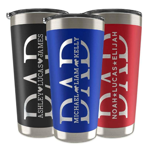 Custom Dad Tumbler with Children's Names