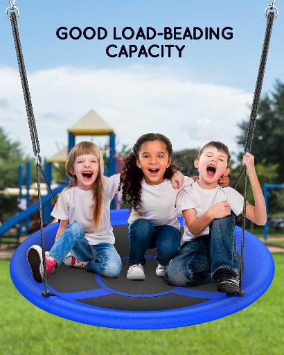 Everyfun 43 Inch Saucer Tree Swing W/700 Lb Weight Capacity