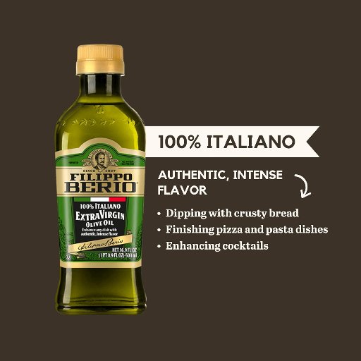 Filippo Berio 100% Italian Extra Virgin Olive Oil, 16.0 Oz.