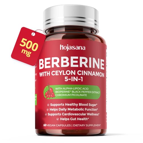 5-in-1 Berberine Complex 500mg with Ceylon Cinnamon