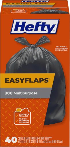 Hefty 30-Gallon Trash Bags 40-Count