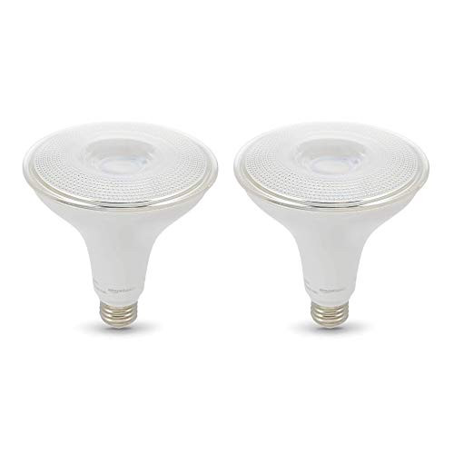 2-Pack Amazon Basics PAR38 Dusk to Dawn Sensor LED Light Bulb