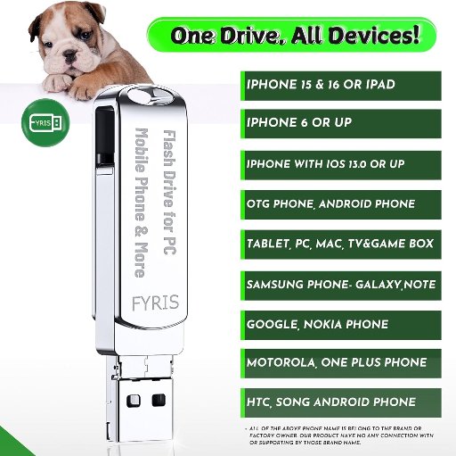 128GB Flash Drive for iPhone or OTG Android Phone