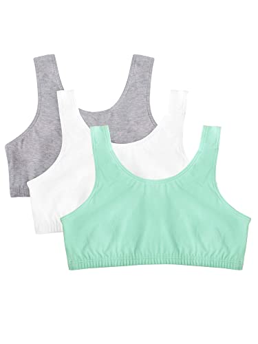 Fruit of the Loom Women's Cotton Tank Bras 3-Pack