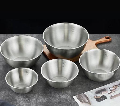 Art & Cook Nesting Stainless Steel Mixing Bowl Set