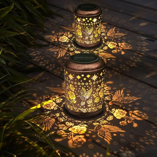 Hummingbird 2 Pack Solar Lanterns