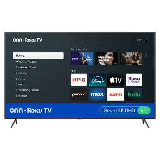 65" onn 4K UHD HDR10 Roku Smart TV