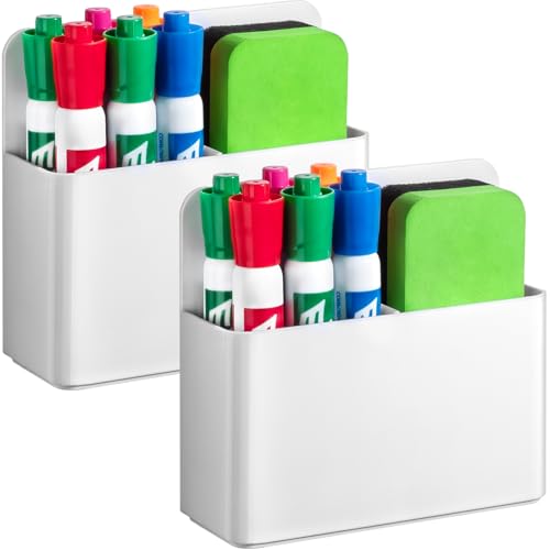 2 Pcs Magnetic Dry Erase Marker Holder Deal