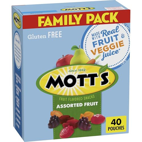 Mott’s Fruit Flavored Snacks Family Pack, 40 Count
