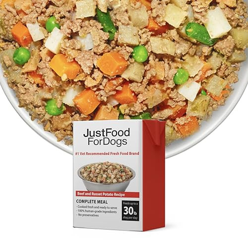 JustFoodForDogs Pantry Fresh Wet Dog Food, Beef & Russet Potato, 6 Pack, 12.5 Oz.
