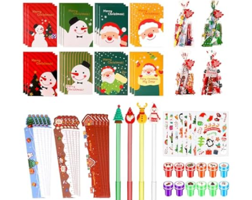 68 Pcs Christmas Stationery Party Favor Sets