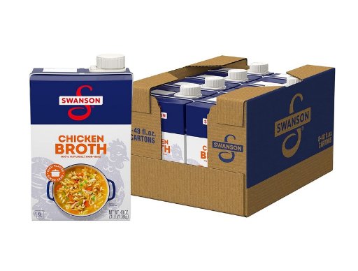 Swanson 100% Natural Chicken Broth (8 x 48oz)