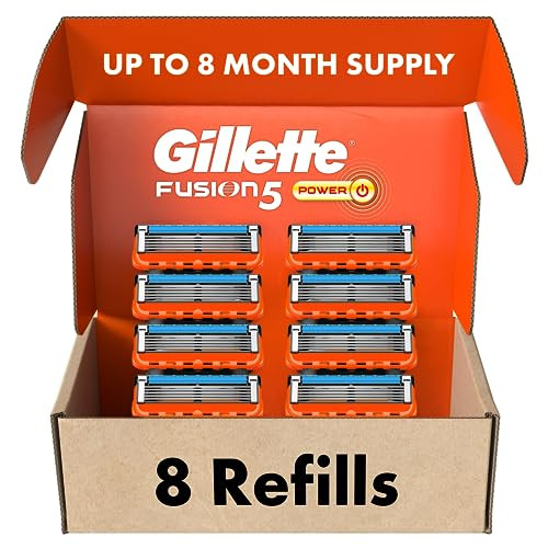 Gillette Fusion5 Power Razor Blades Refills - 8 Pack