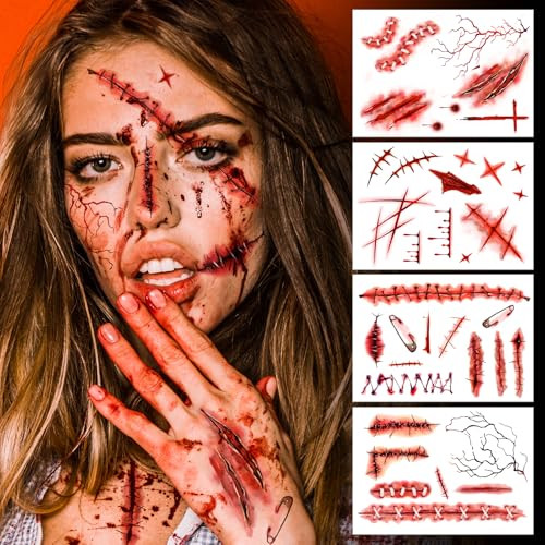 Fake Scars Temporary Tattoos